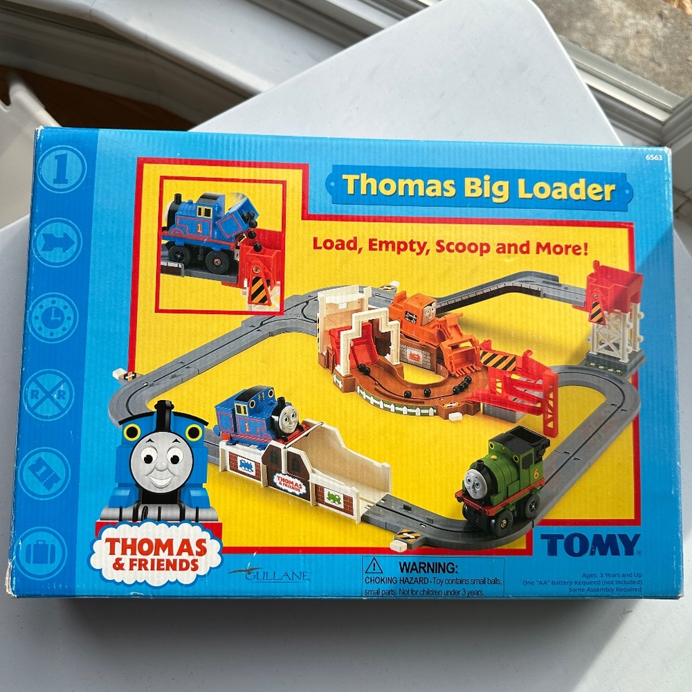 Vintage Thomas & Friends Big Loader Complete With Instructions Tomy 2001 Working